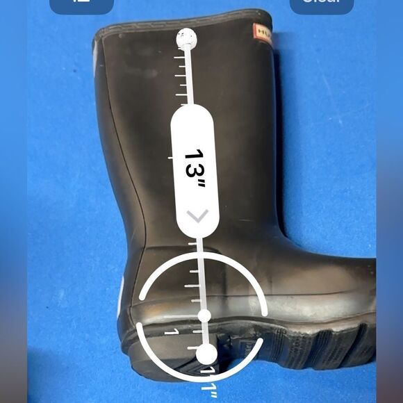 Hunter black tall rain boots size 37 US 6 - Picture 11 of 11